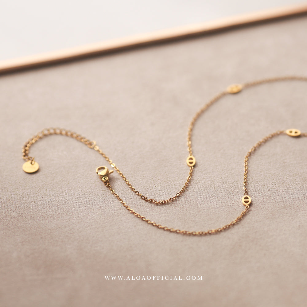 Gold-Plated Minimal Charm Necklace