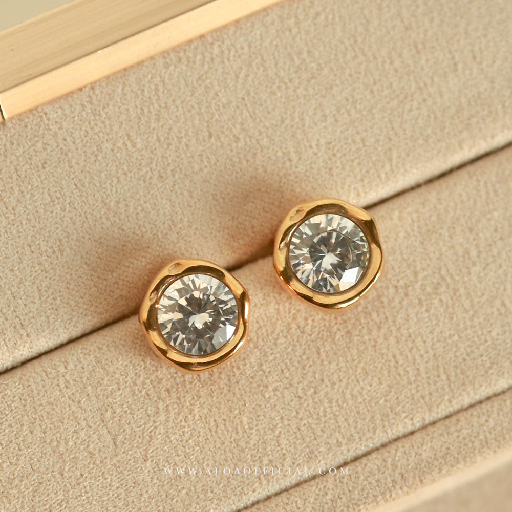 Gold Plated CZ Studs