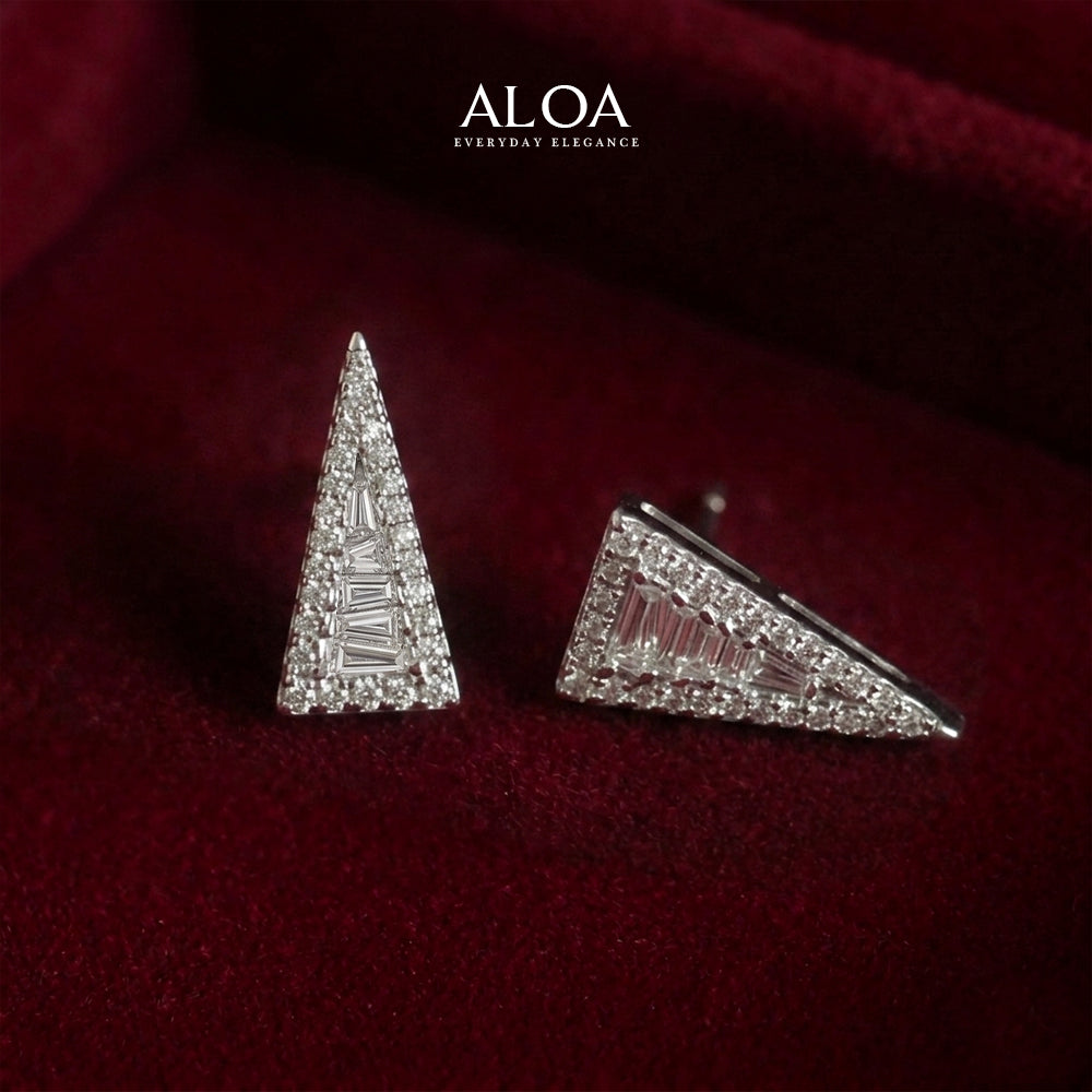 Geometric Crystal Earrings