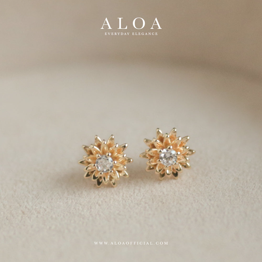 Golden Bloom Studs
