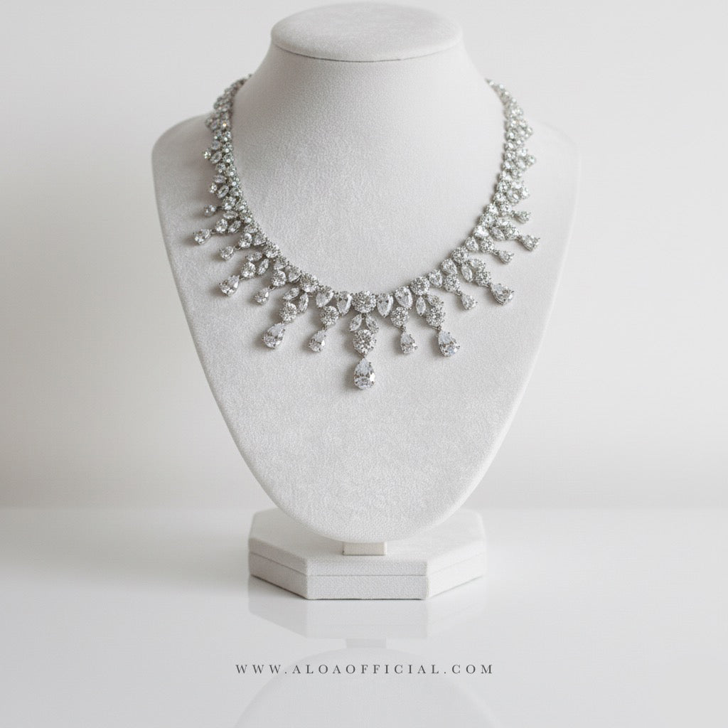 CZ Royalty Necklace Set