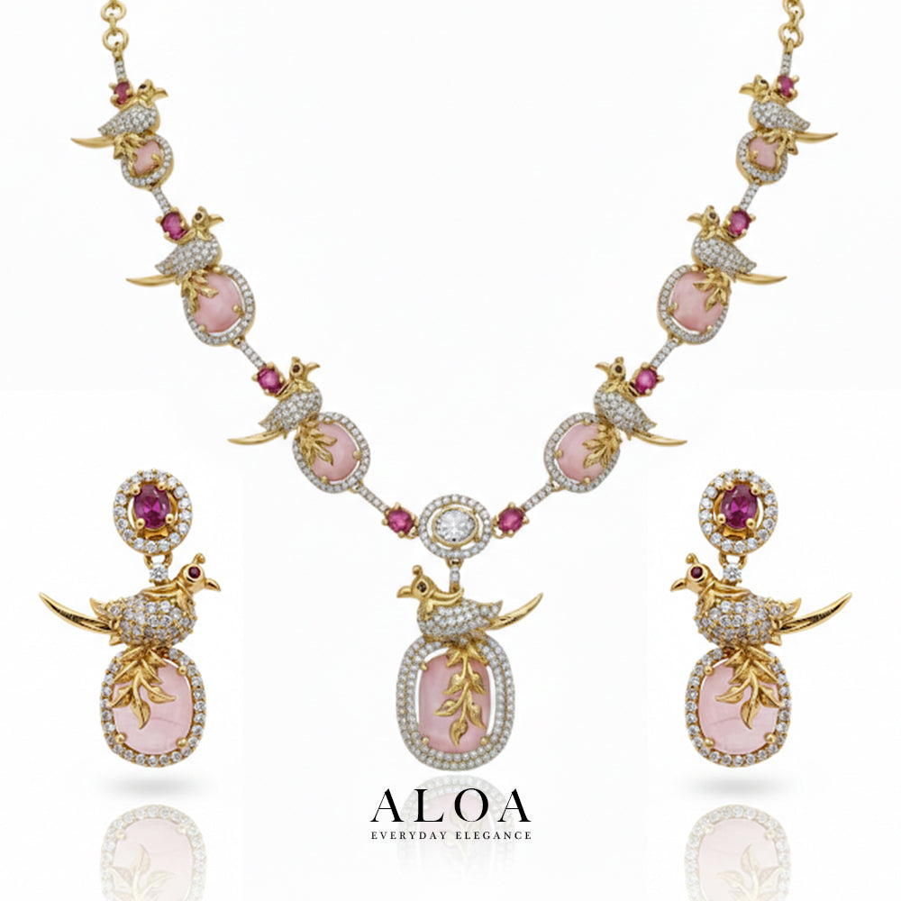 Golden Aviary Necklace Set