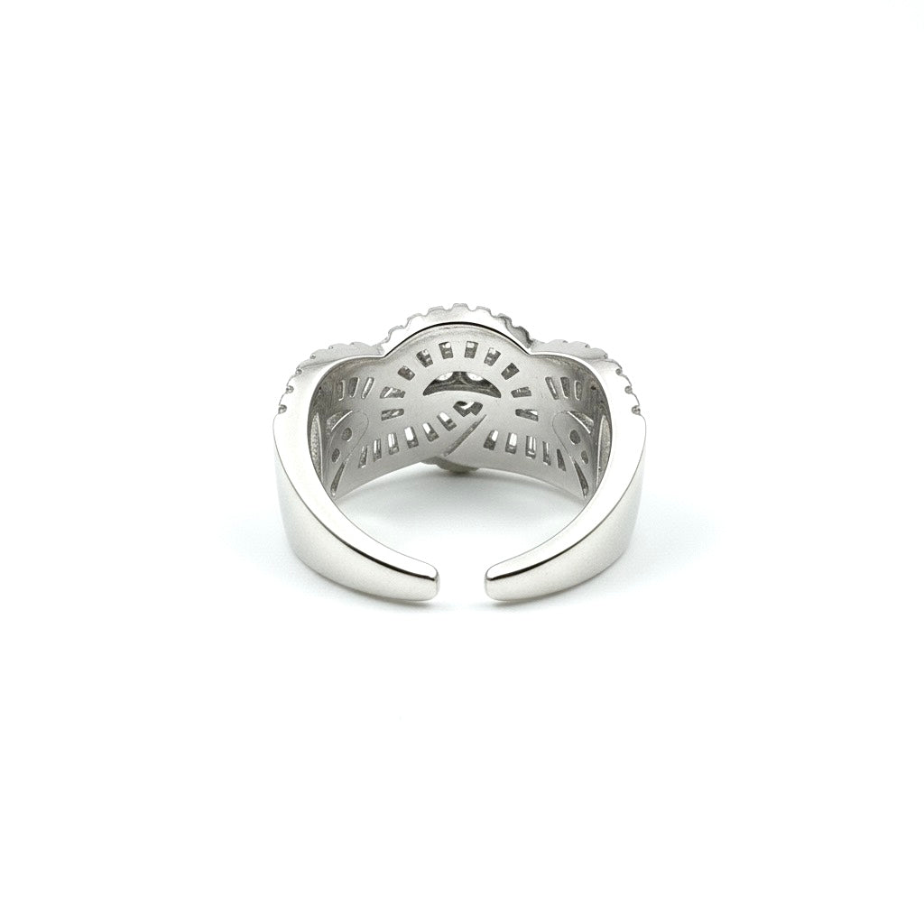 Baguette Cocktail Adjustable Ring