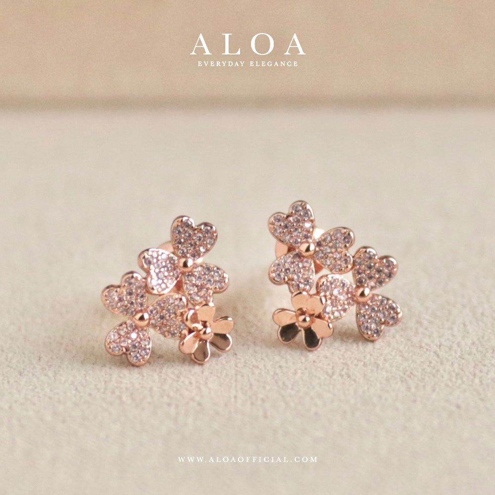 Rose Garden Cluster Earrings