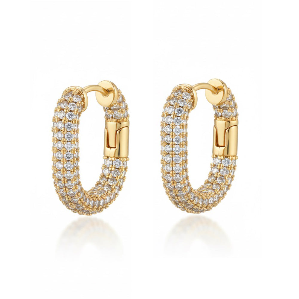 Golden Edge Hoops