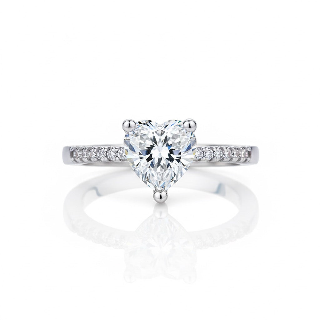 Forever Heart CZ Ring