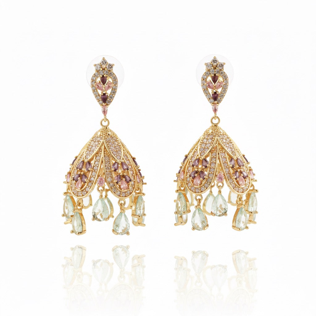 Pastel Garden Jhumkas
