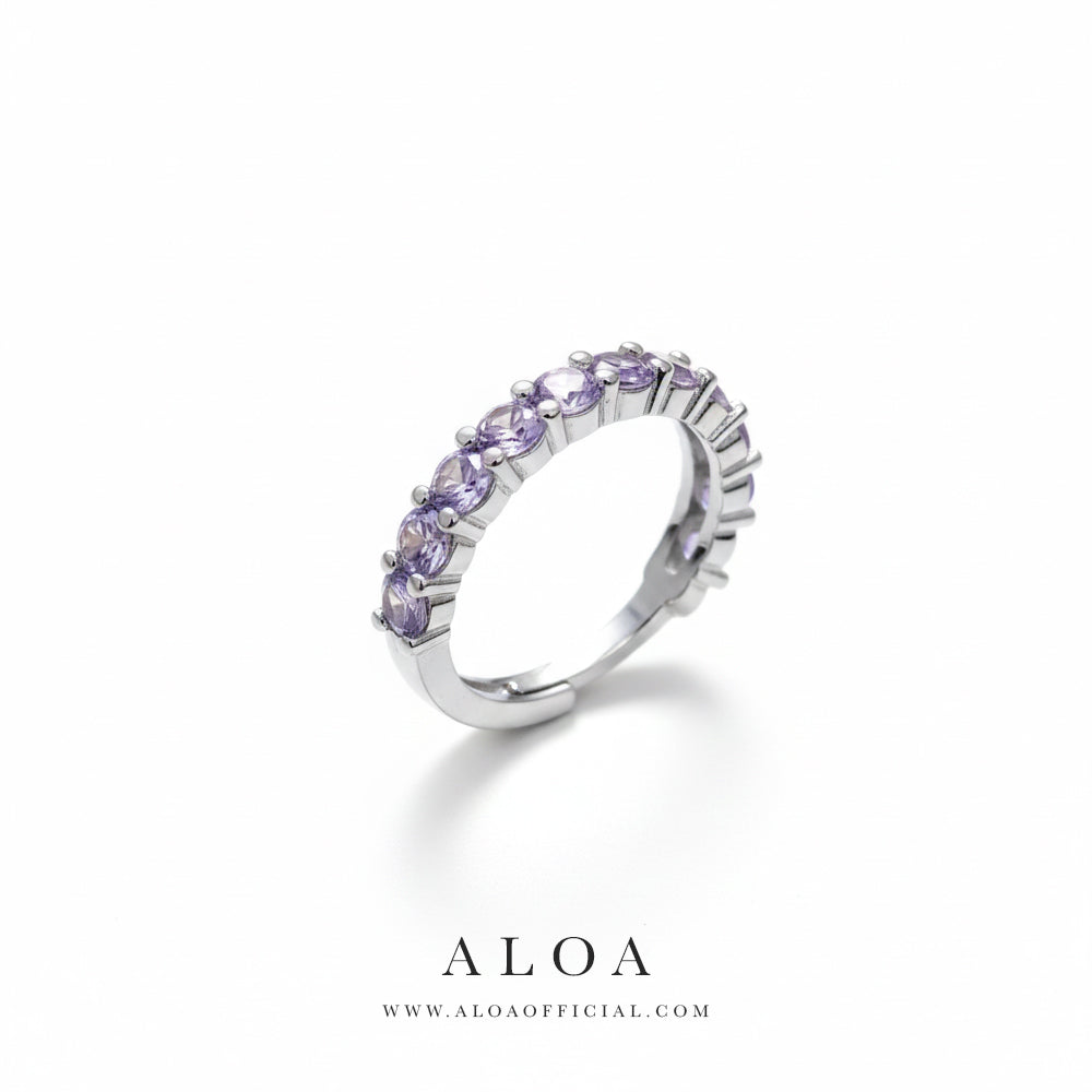 Lavender Sparkle Adjustable Ring
