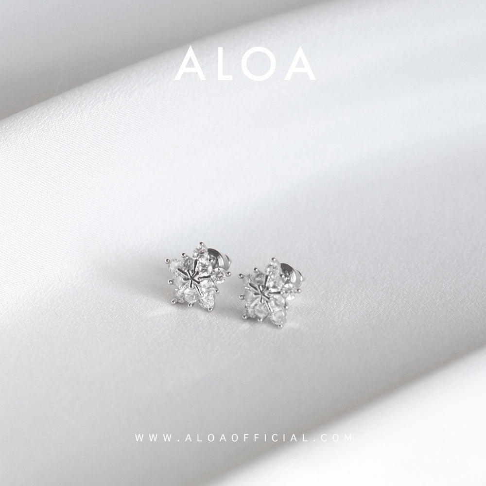Aloa starry eyed earrings - Silver