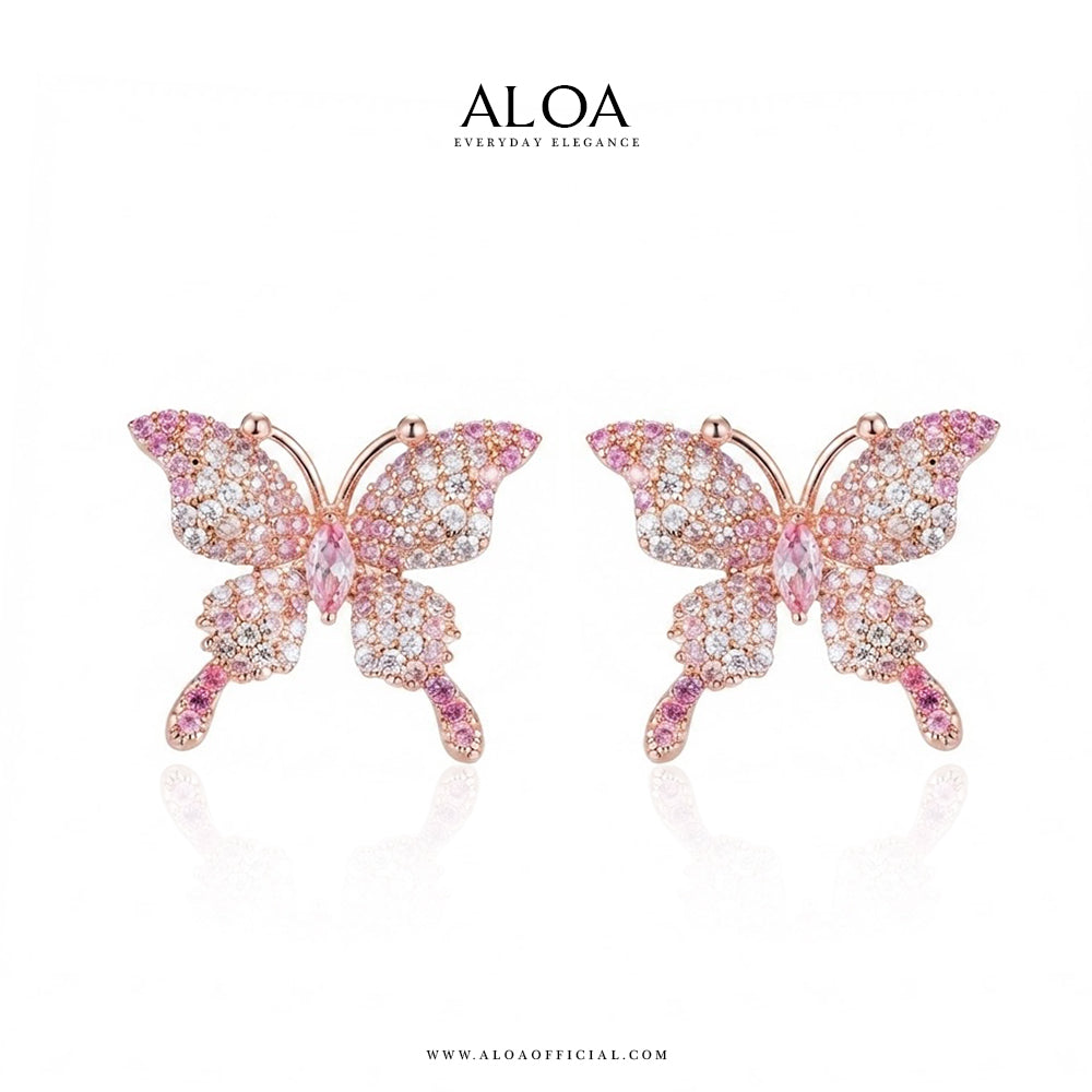 CZ Butterfly Studs