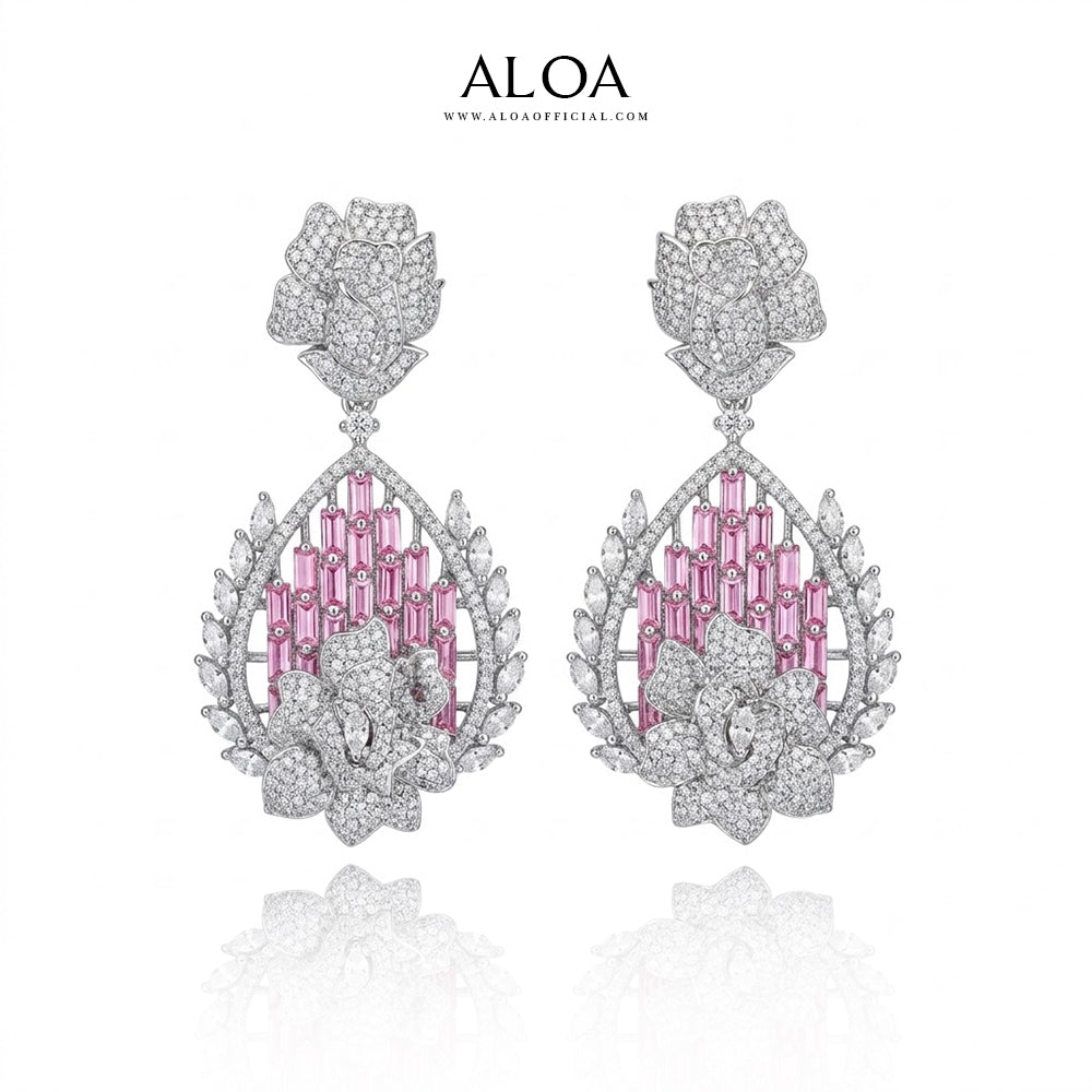 Floral Motif Necklace Set