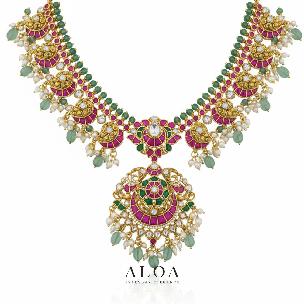 Royal Mayur Heritage Necklace Set