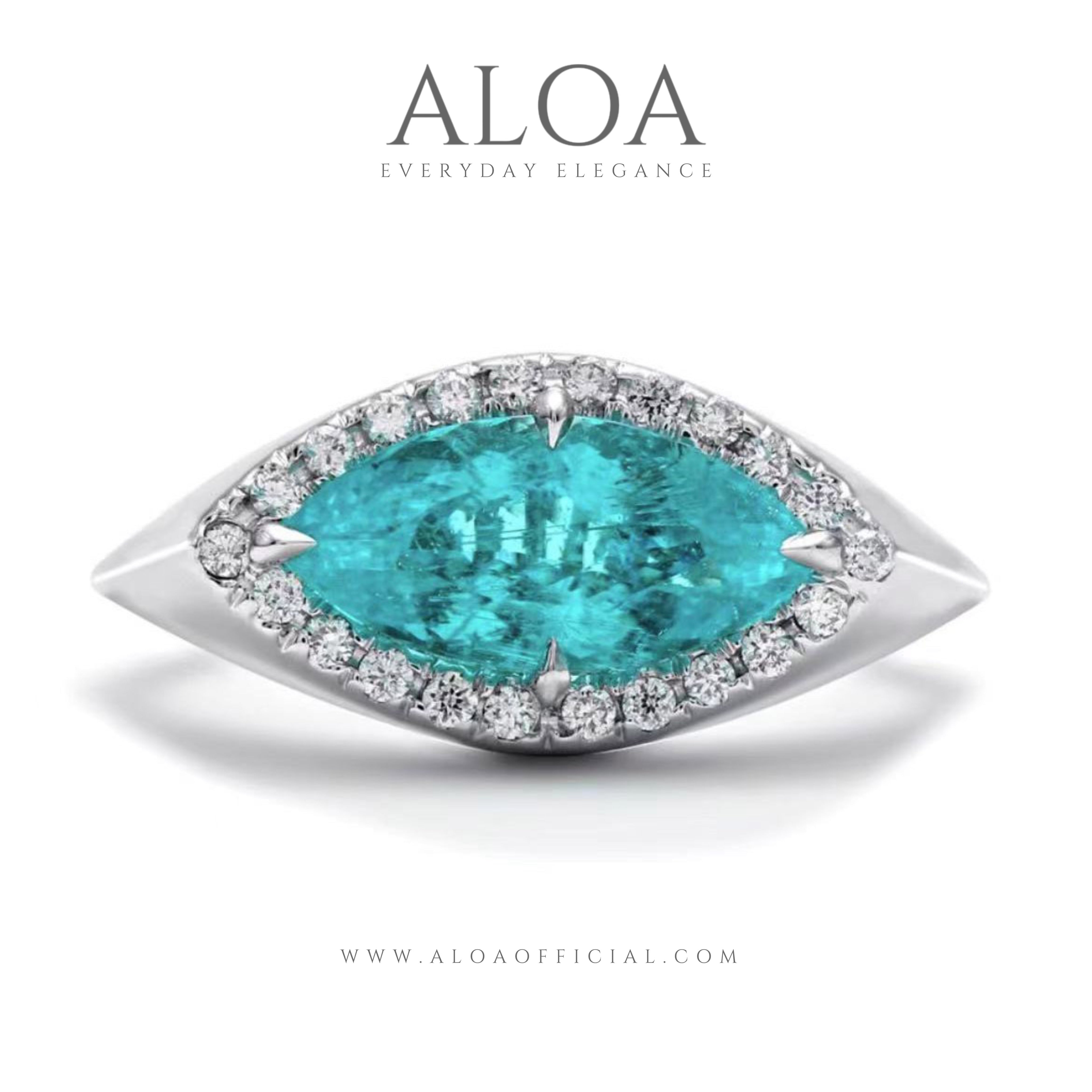 Aqua Aura Ring