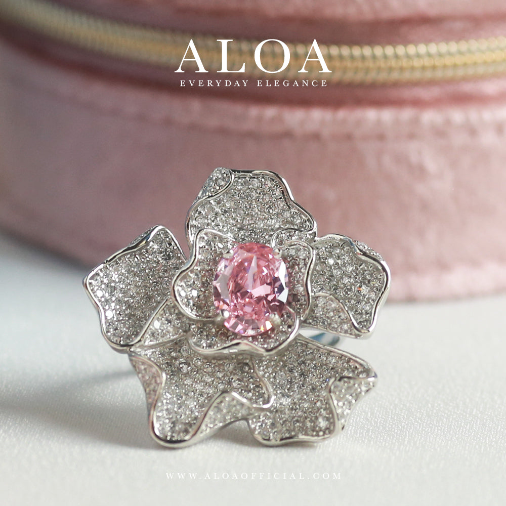 Blossom Pink Flower Ring