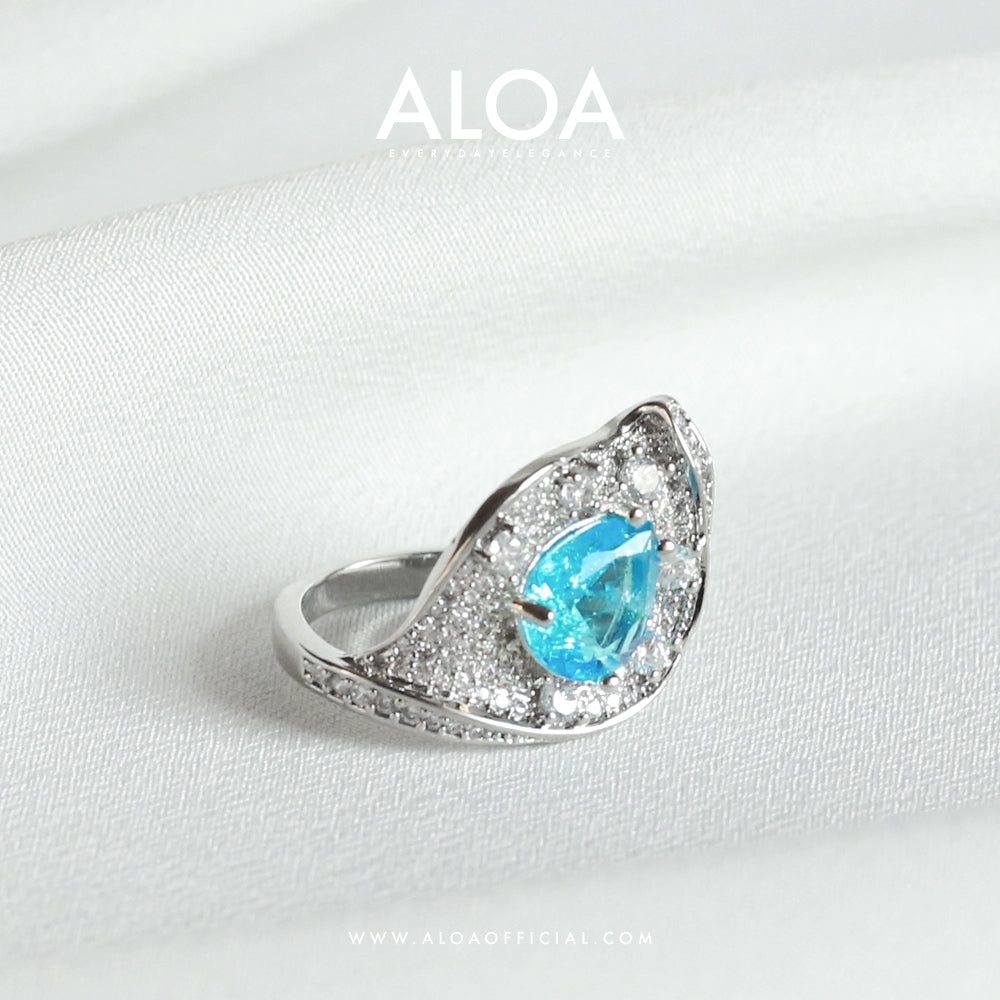 Azure Leaf | Adjustable Ring