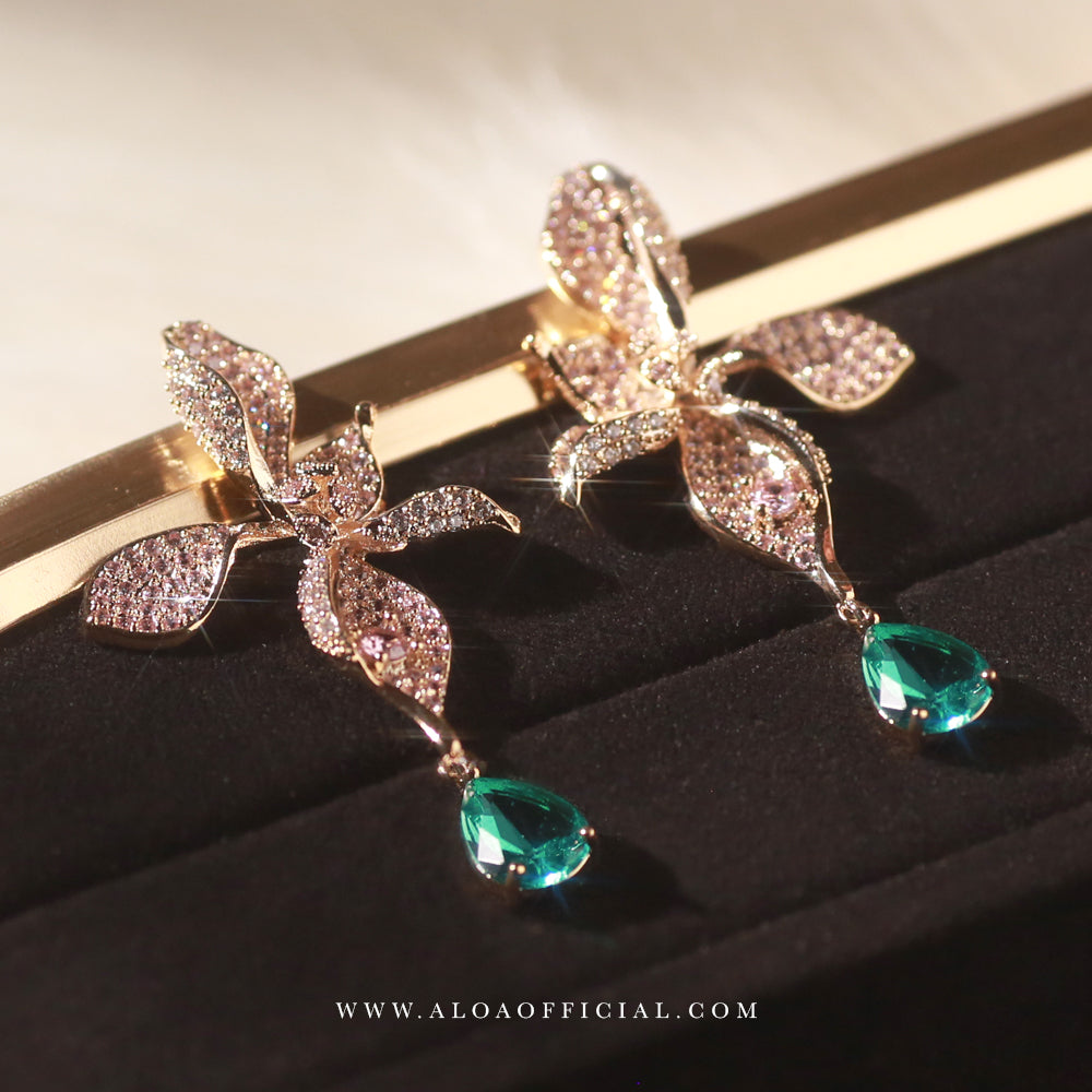 Orchid Dusk Statement Earrings