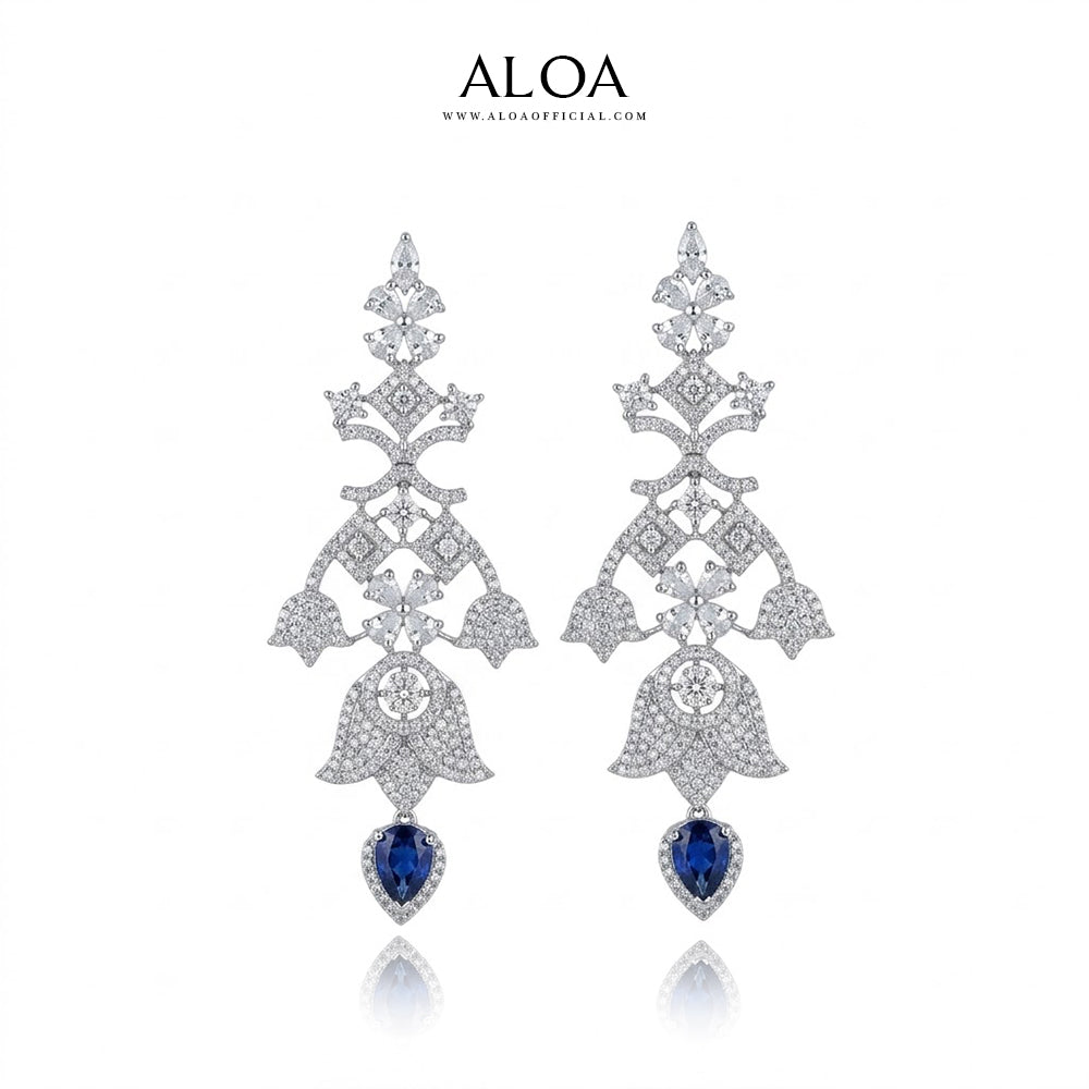Blue Drop Necklace Set