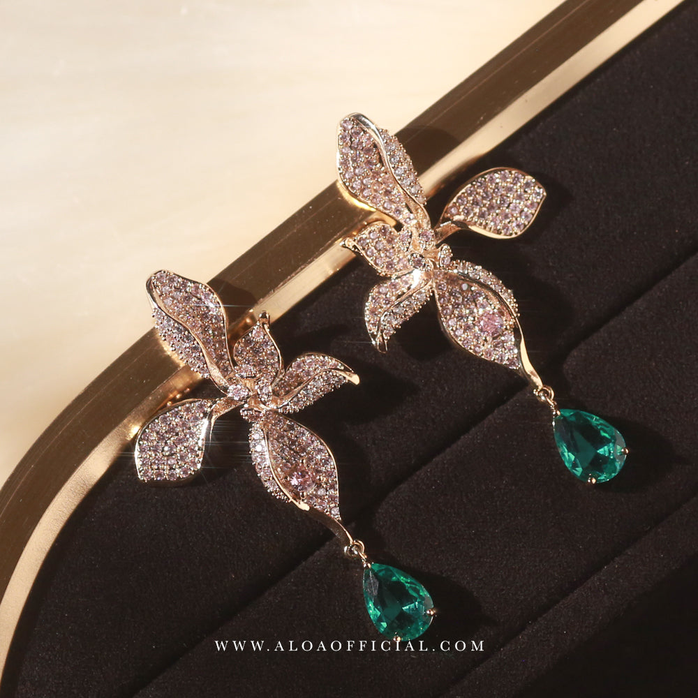 Orchid Dusk Statement Earrings