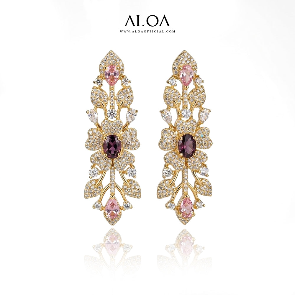 Amethyst Leaf Set