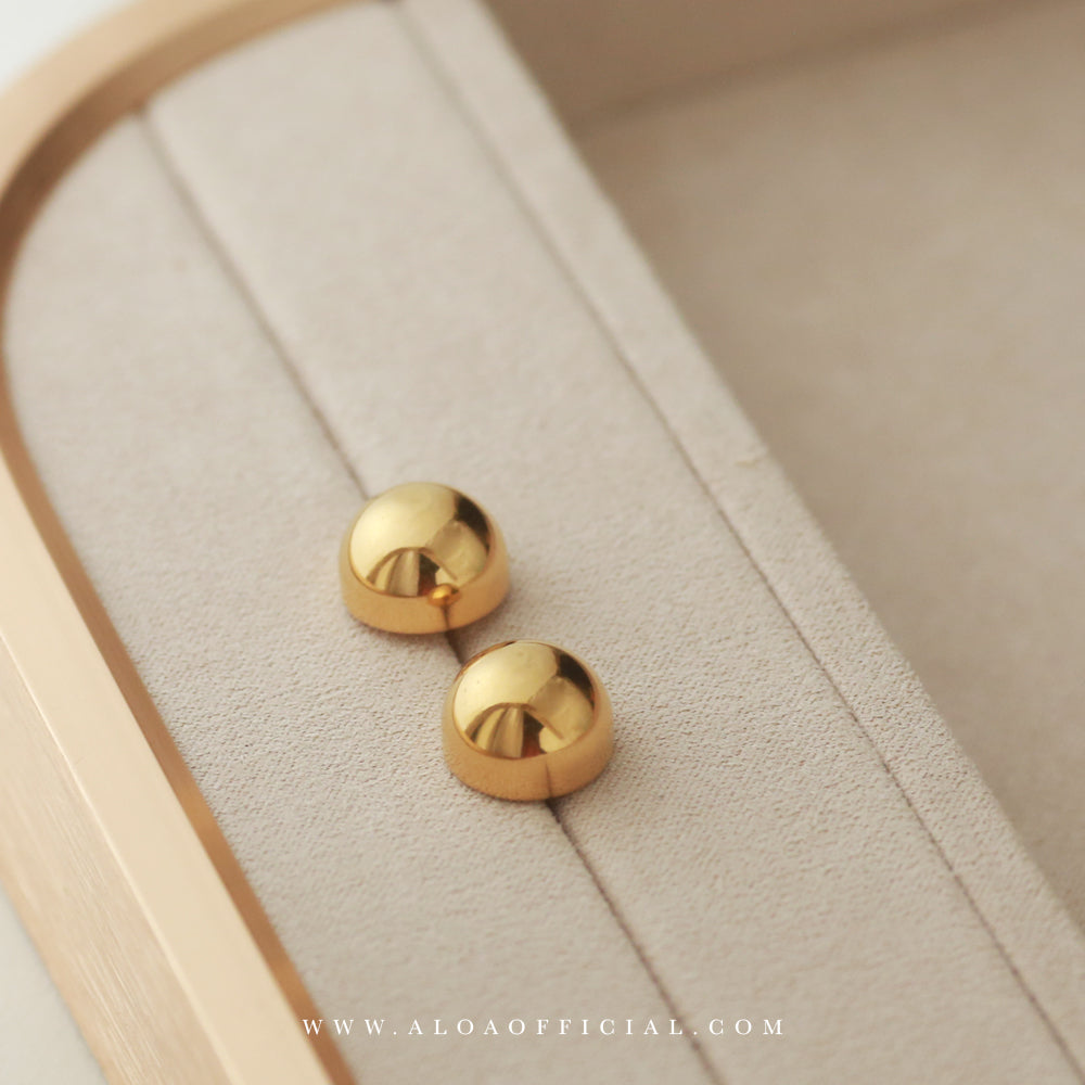 Bold Gold Ball Studs