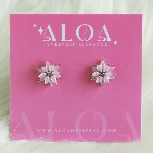 Blooming CZ Flower Studs