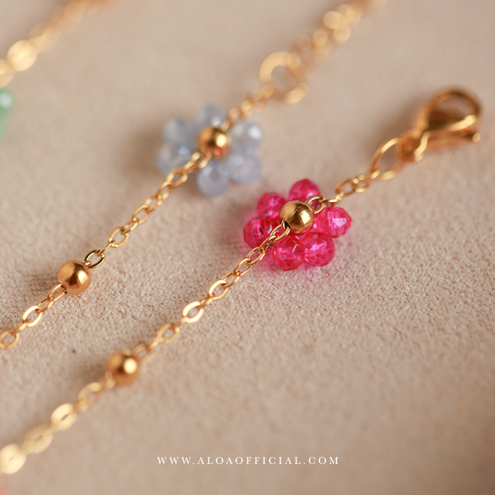Gold Plated Floral Necklace
