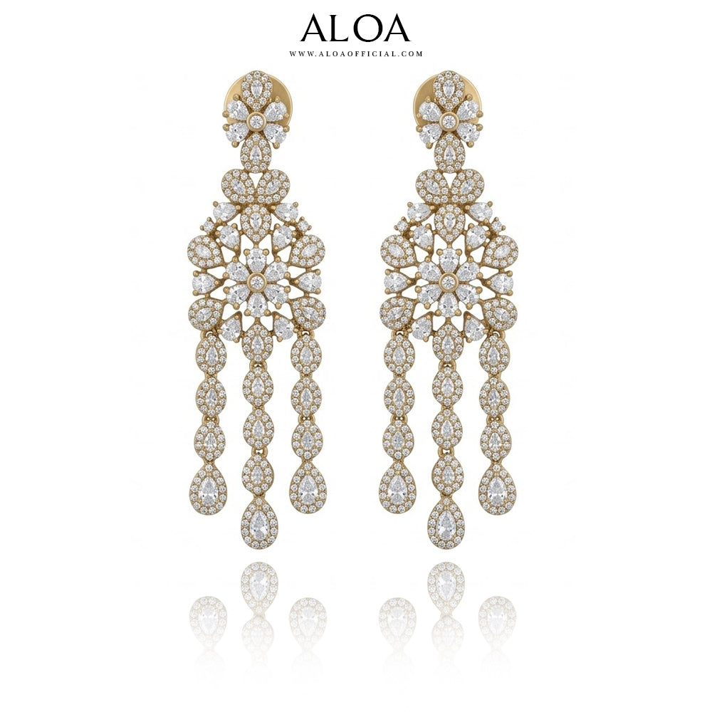 Gold-Tone Diamond-Style Choker Set