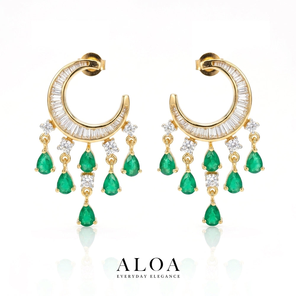 Emerald Crescent Chandeliers