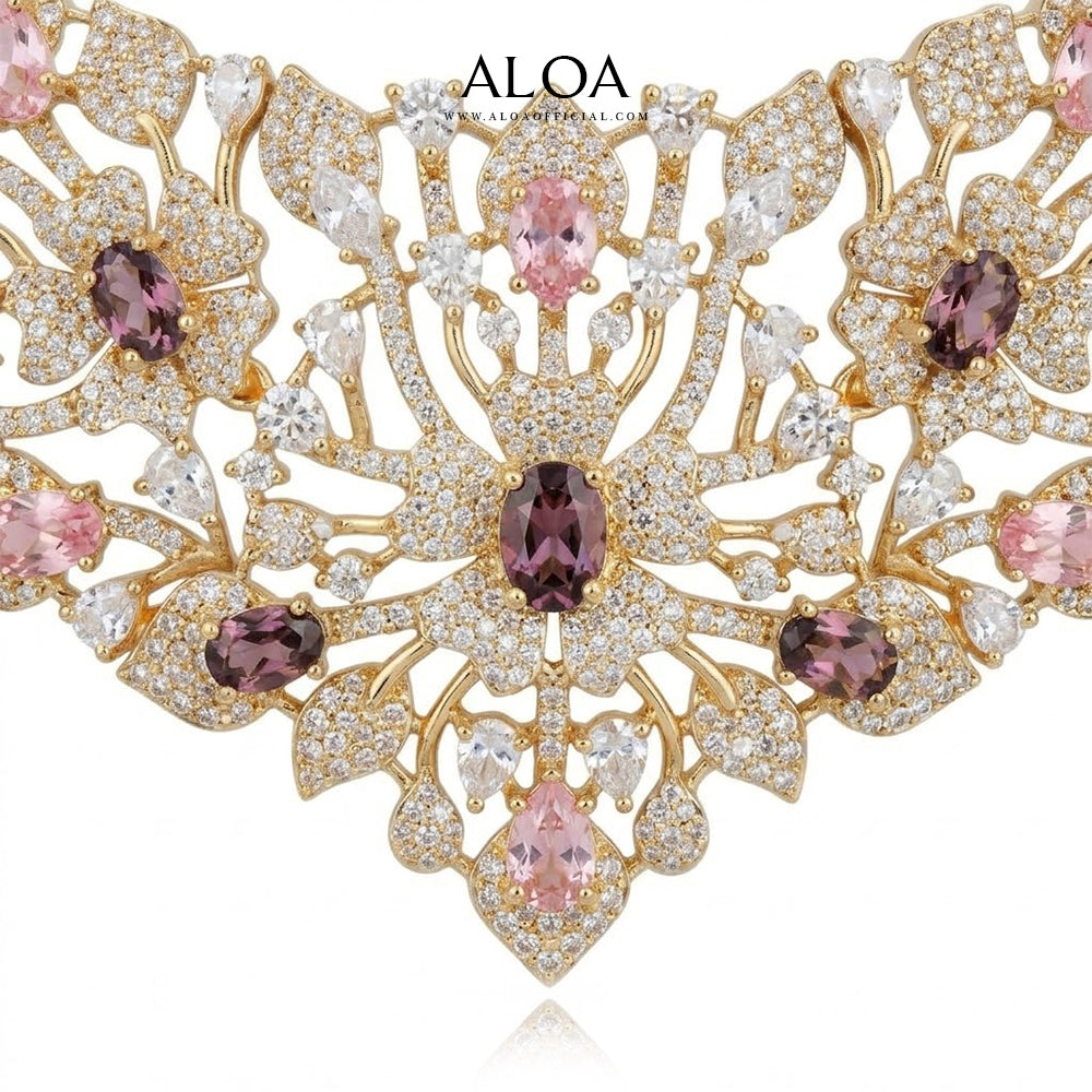 Amethyst Leaf Set