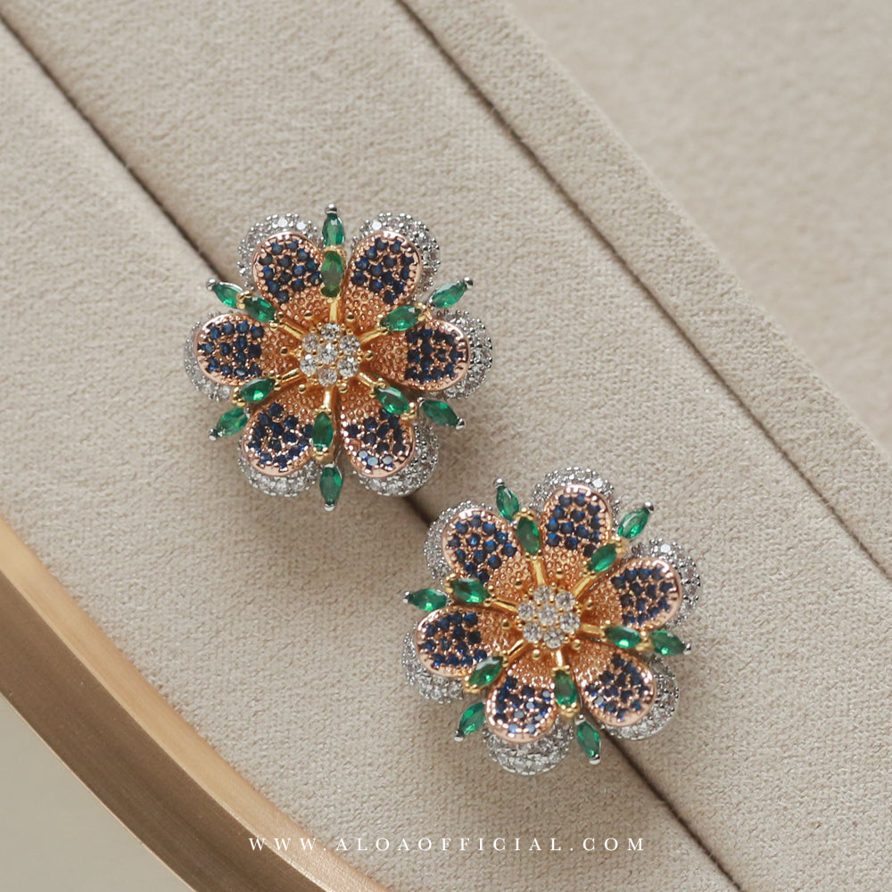 Sparkle in Full Bloom | CZ Earring