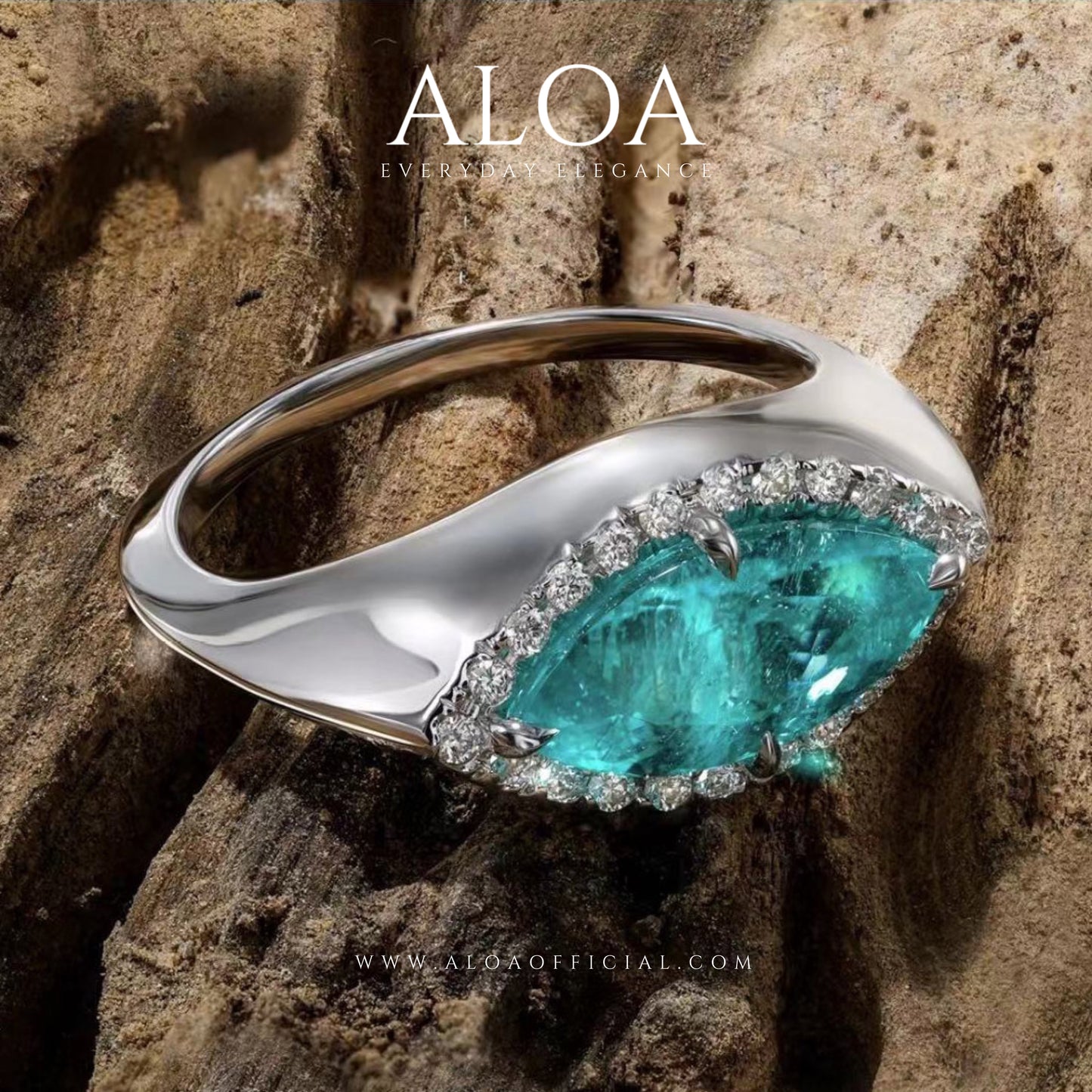 Aqua Aura Ring