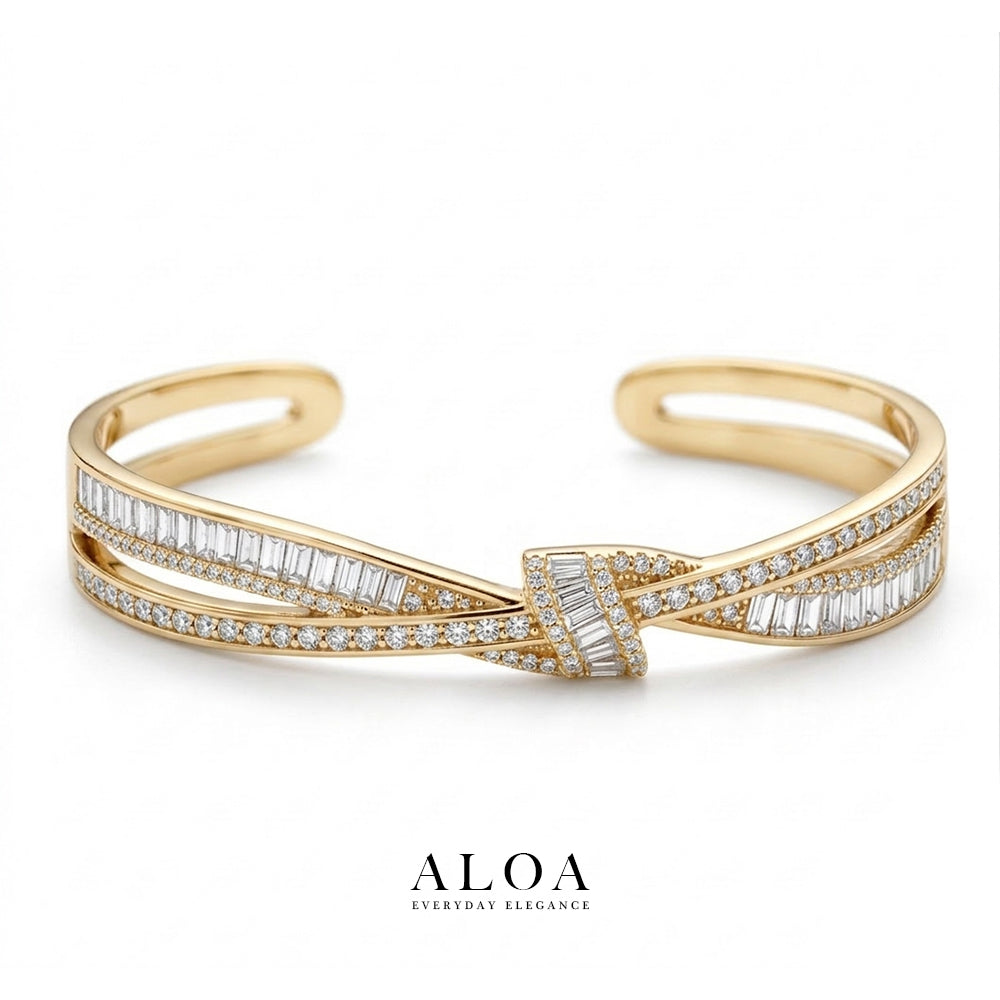 Interwoven Baguette Cuff