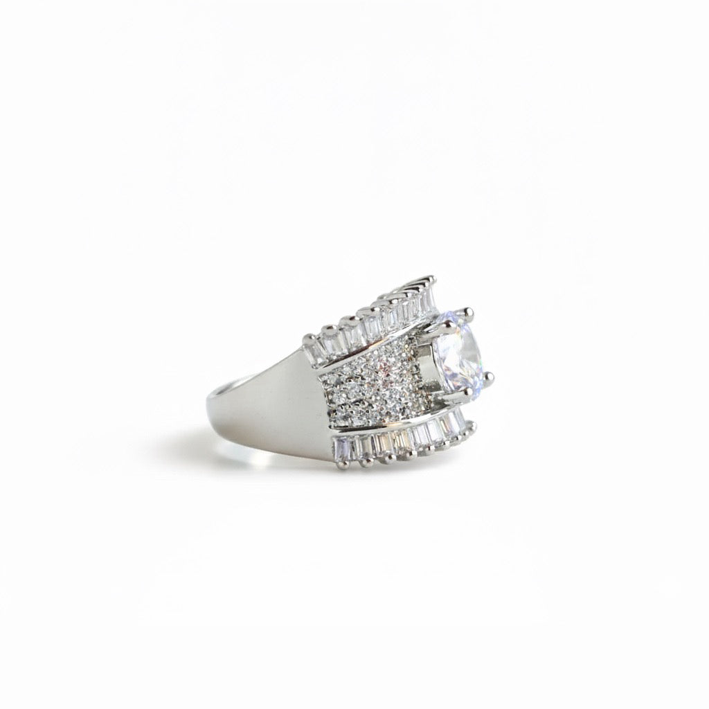 Luminary CZ Statement Ring | Adjustable