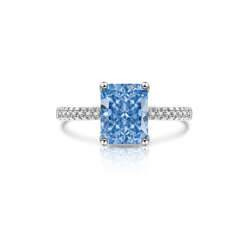 Ocean Mist CZ Statement Ring