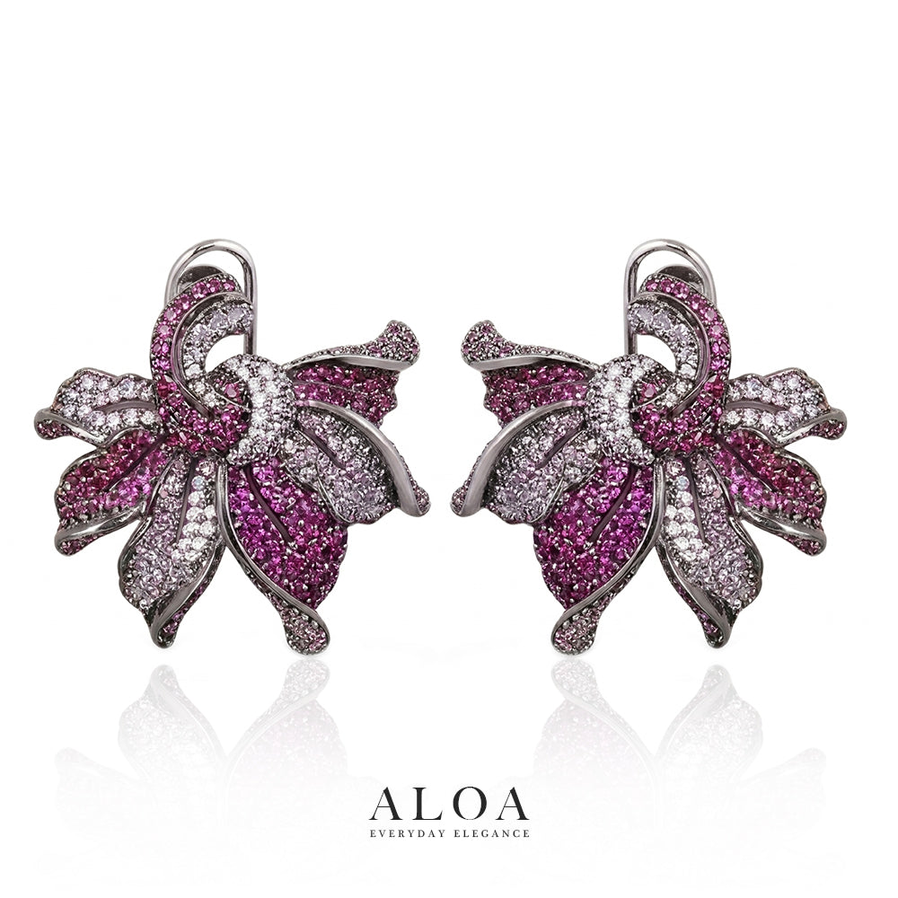 Magenta Orchid Ombré Earrings