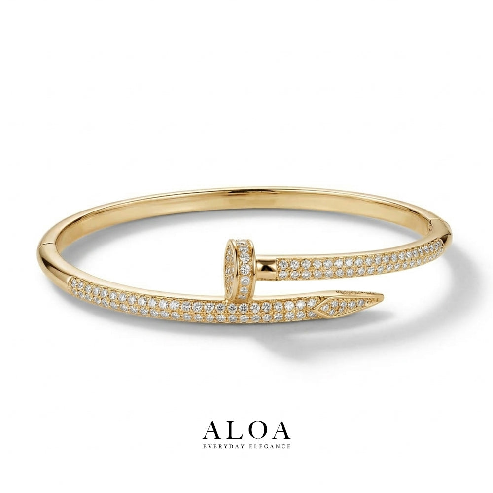 Pave Set Nail Bracelet