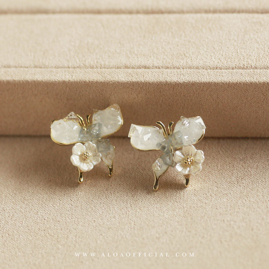 Crystal Butterfly Earrings