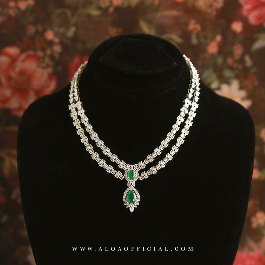 MIA - CUBIC ZIRCONIA NECKLACE SET