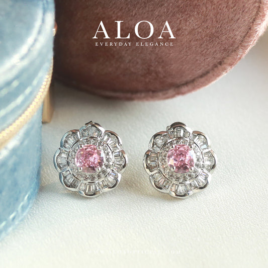 Pink Daisy Earrings