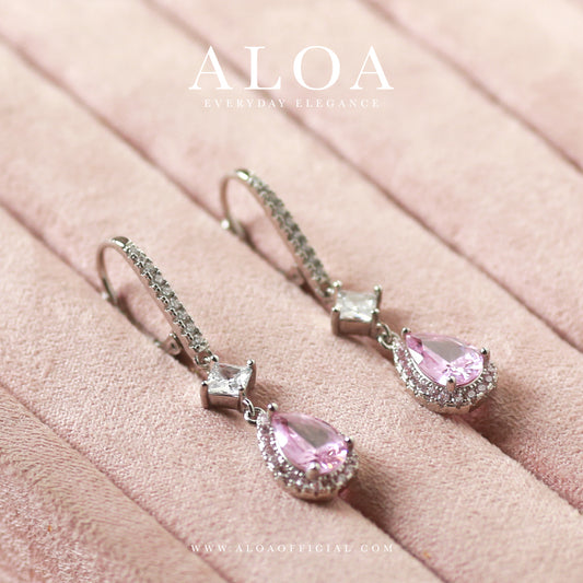 Blush Blossoms: Pink Dangle Earrings