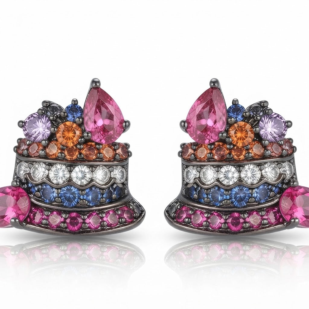 CZ Cluster Studs