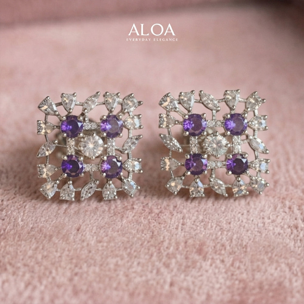 Violet Bloom Choker Set