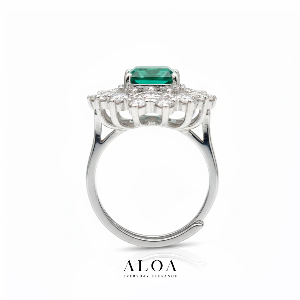 Emerald Cut CZ Ring