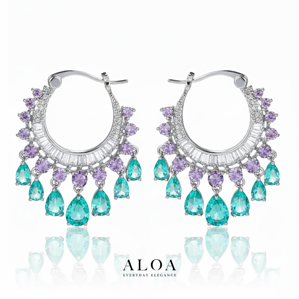 Baguette & Blossom Hoops