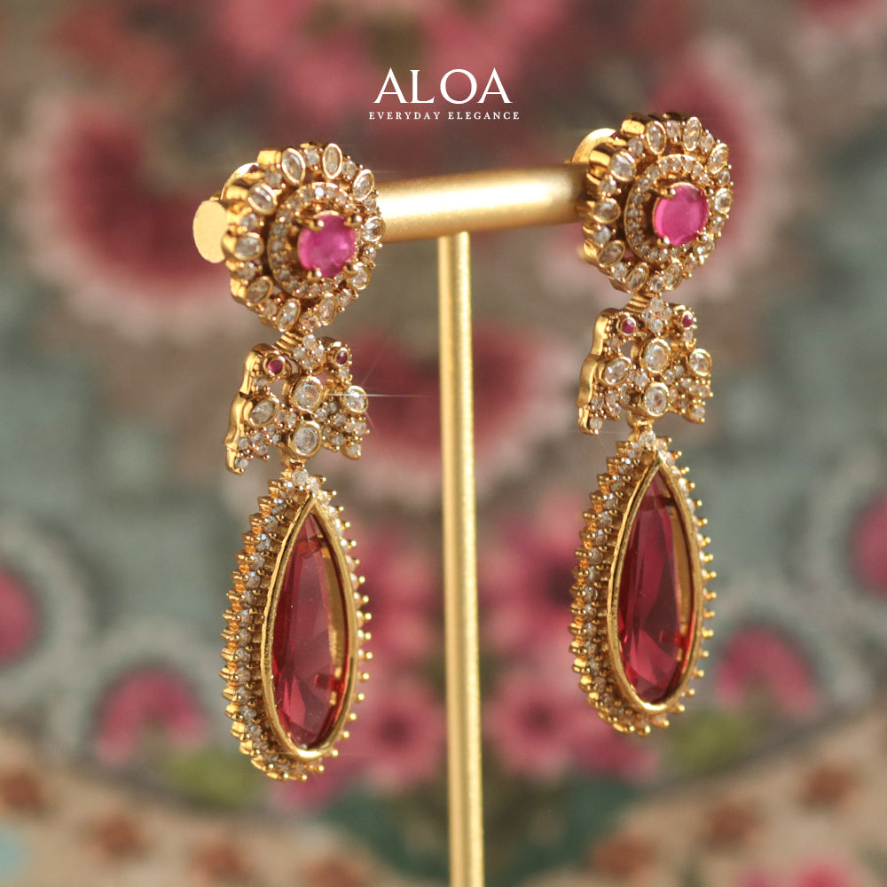 Regal Ruby Chandelier Drops