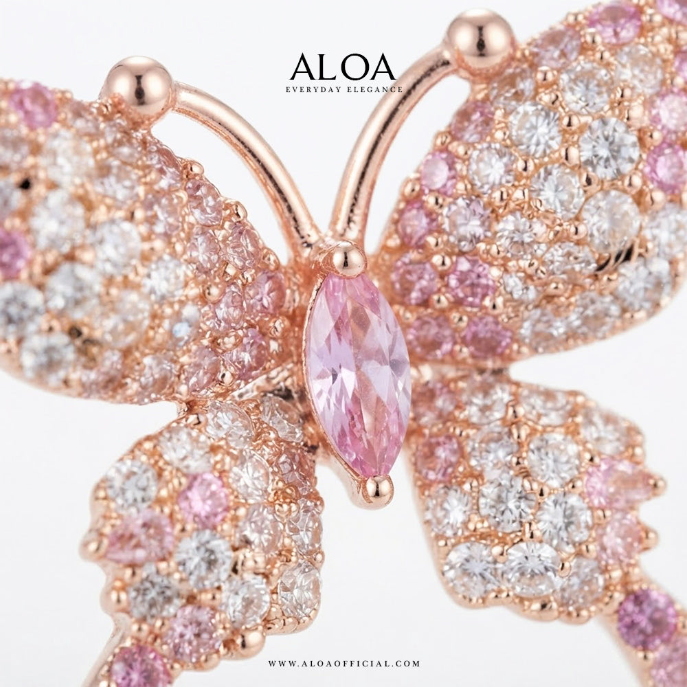CZ Butterfly Studs