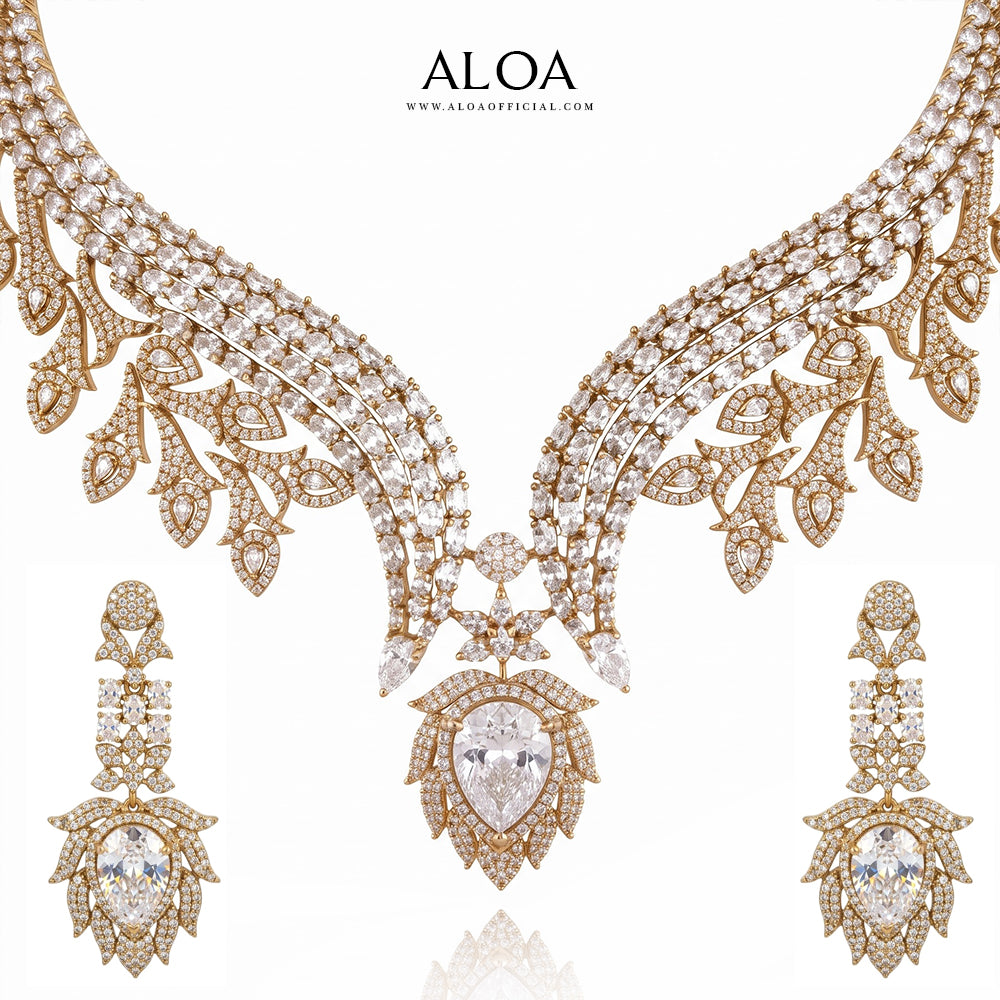 Diamond Style Necklace Set