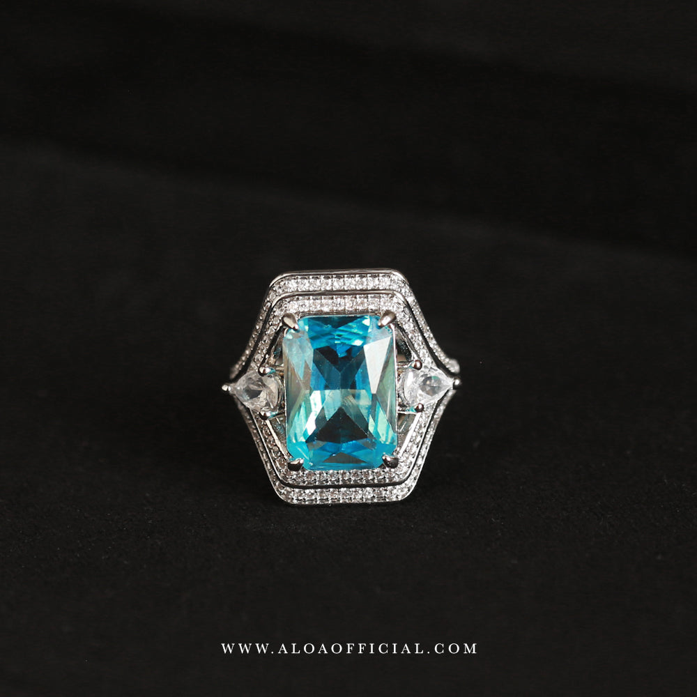 Midnight Blue CZ Ring