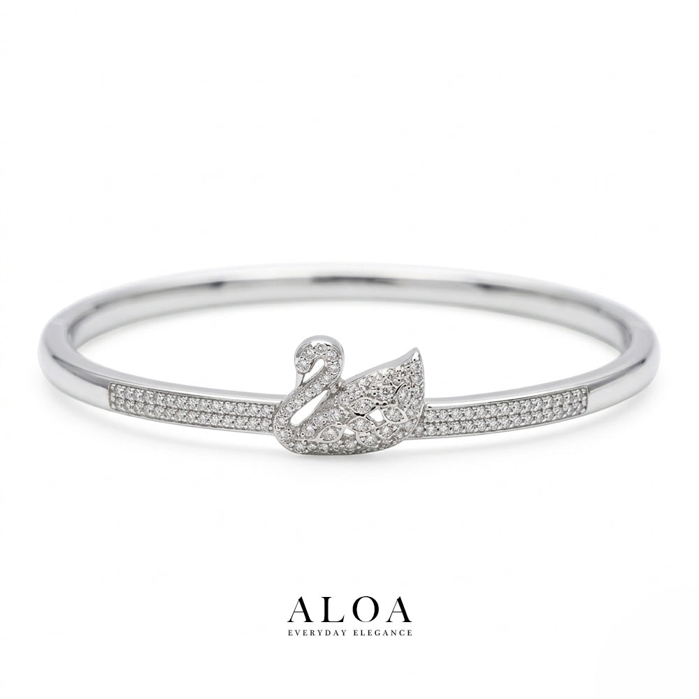 Swan Openable Bracelet