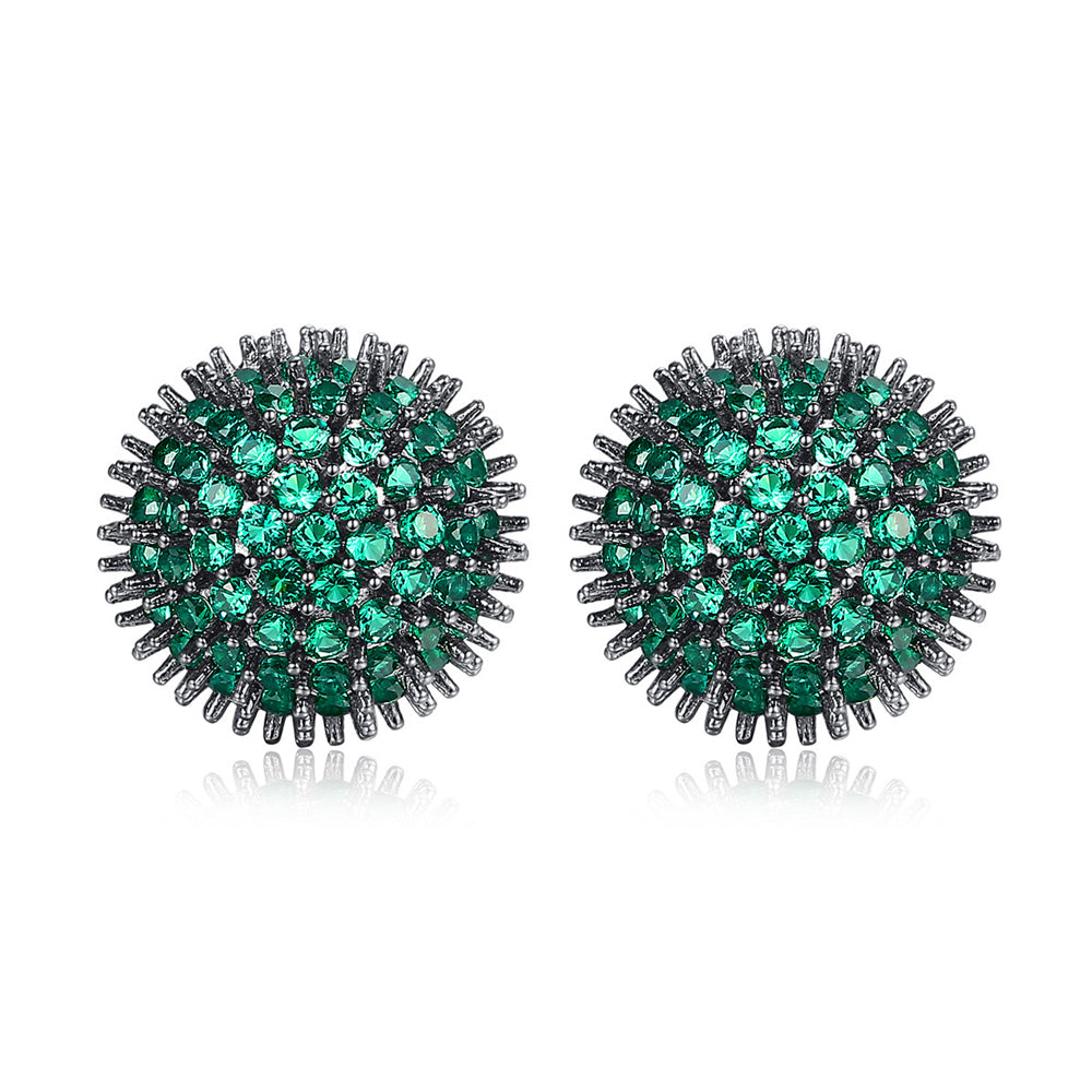 Green CZ Studs